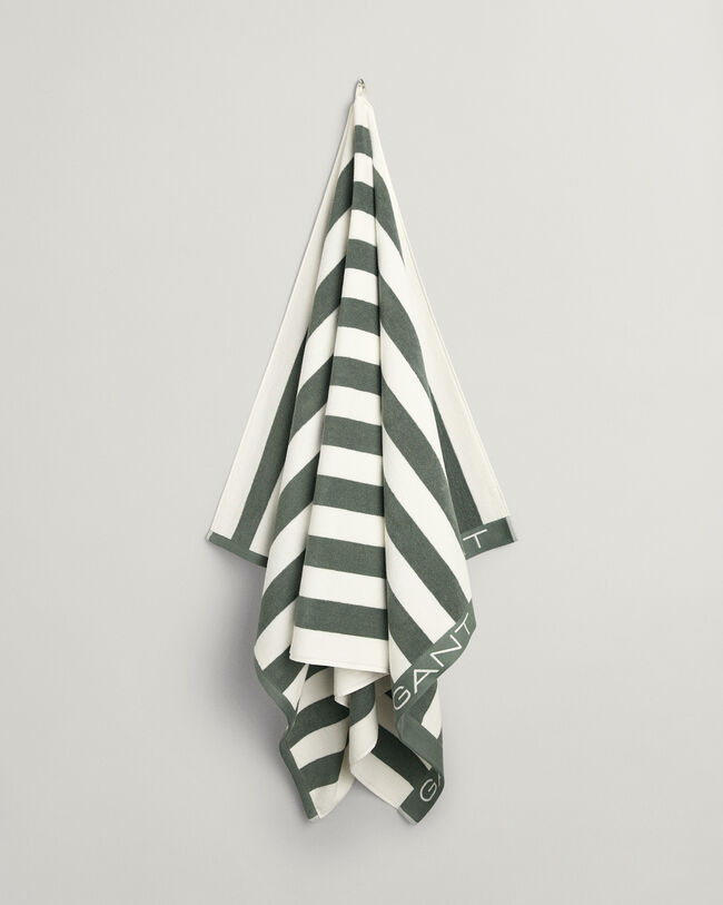 Strandlaken met blokstreep