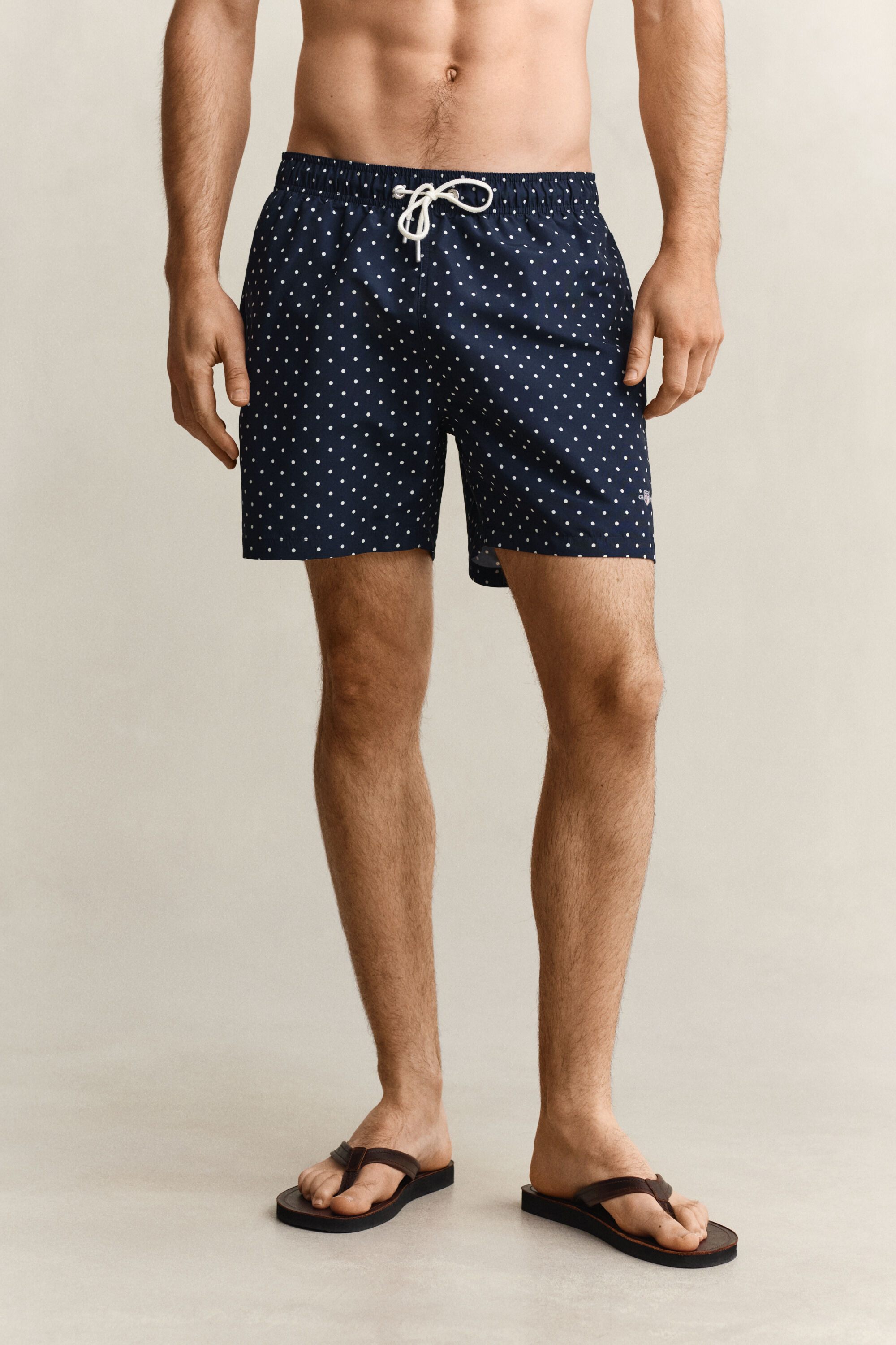 Zwemshort met stippenprint