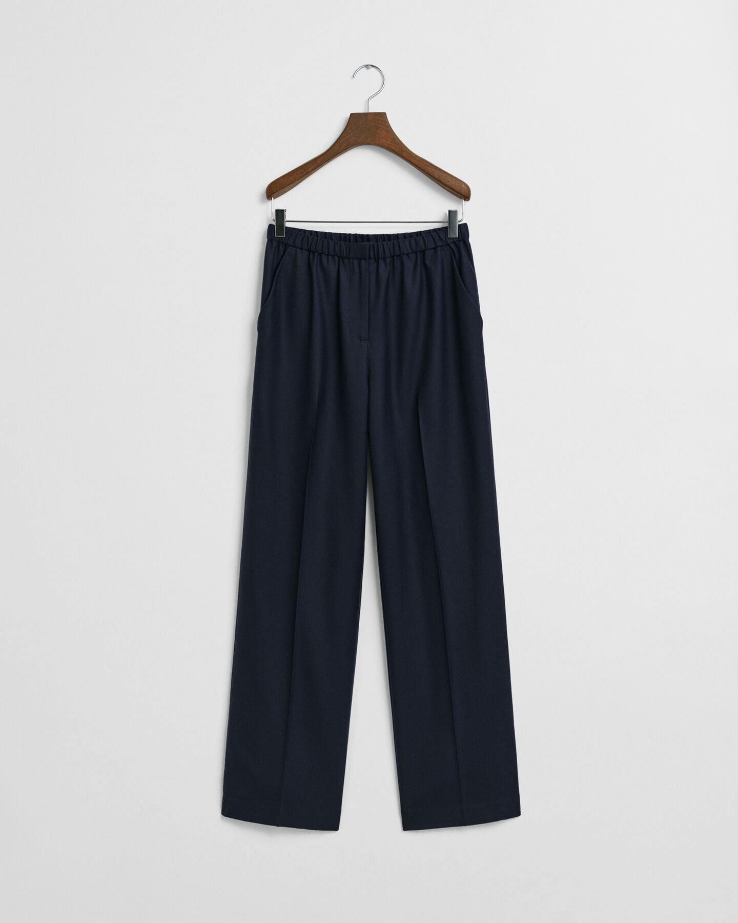 Pantalon à enfiler en laine mélangée