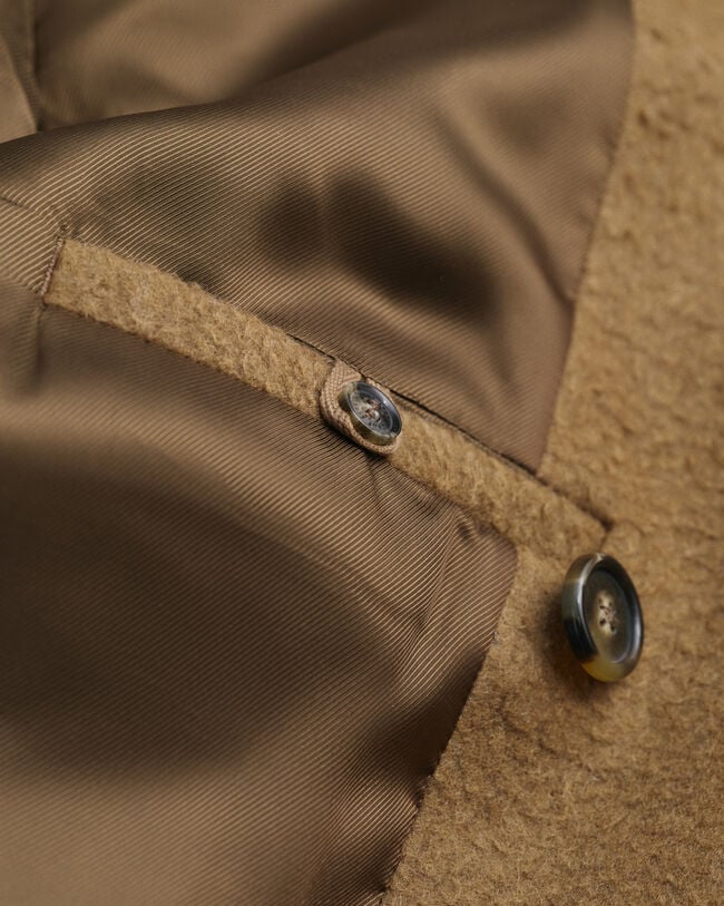 Double-breasted wollen jas