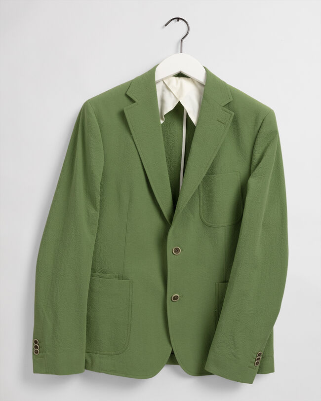 Seersucker kostuumblazer