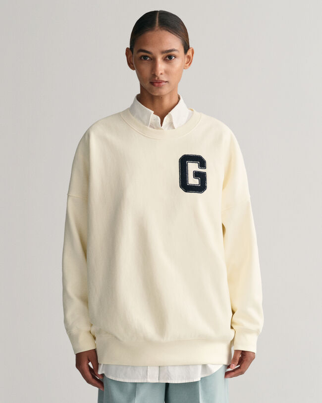 Oversized G-sweatshirt met ronde hals