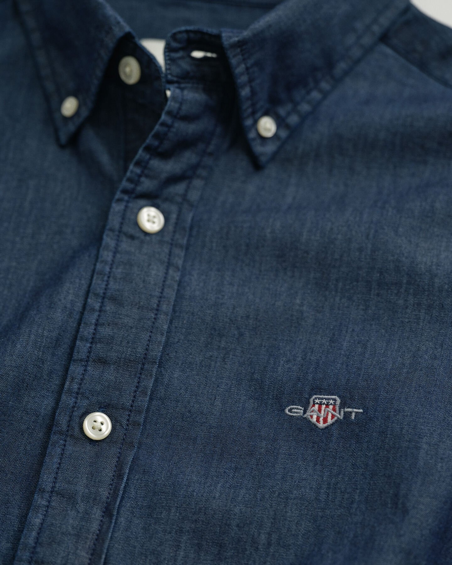 Slim Fit indigo hemd