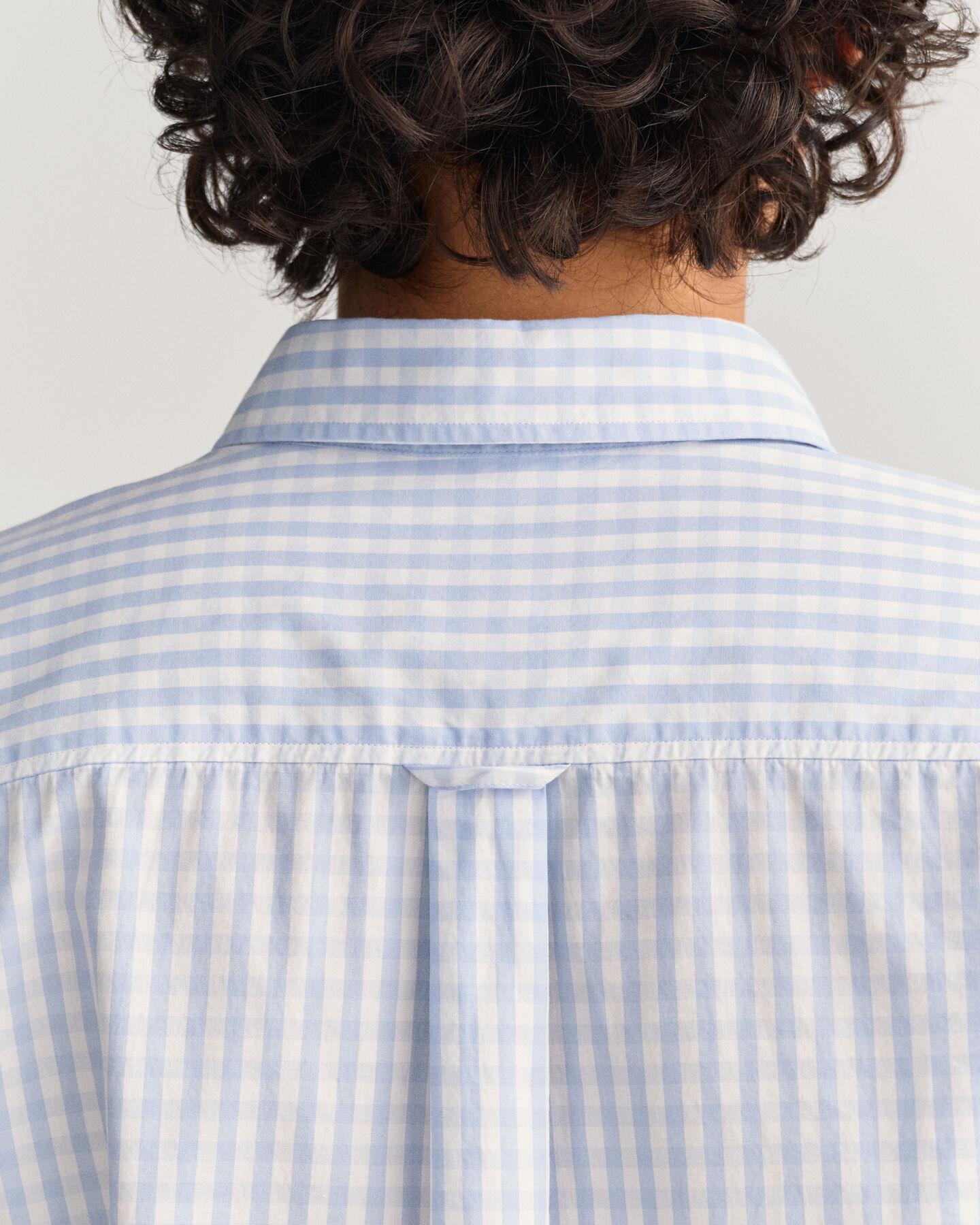 Regular Fit poplin hemd met Gingham-ruitje