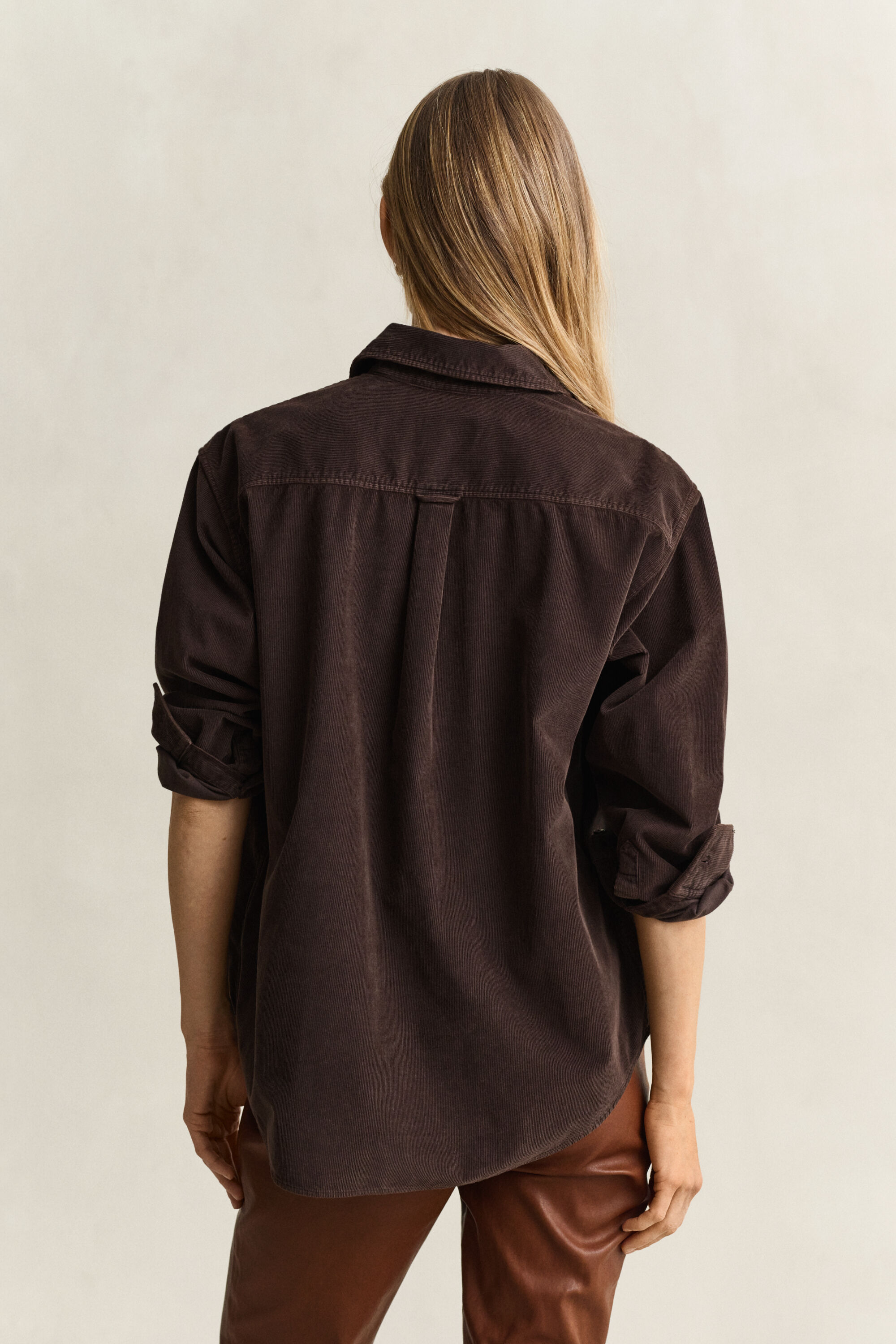 Relaxed corduroy hemd