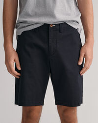 Short slim fit en sergé Hallden