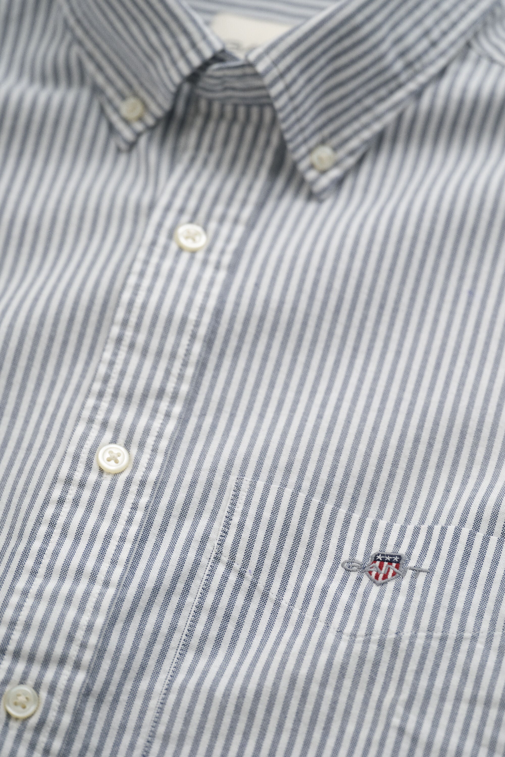 Classic Regular gestreept Oxford-hemd