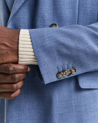 Veste de costume coupe regular en laine moulin&eacute;e