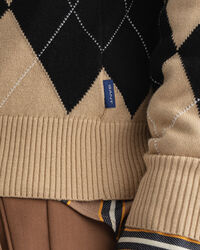 Argyle V-Neck Sweater