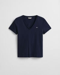 Shield T-shirt met V-hals