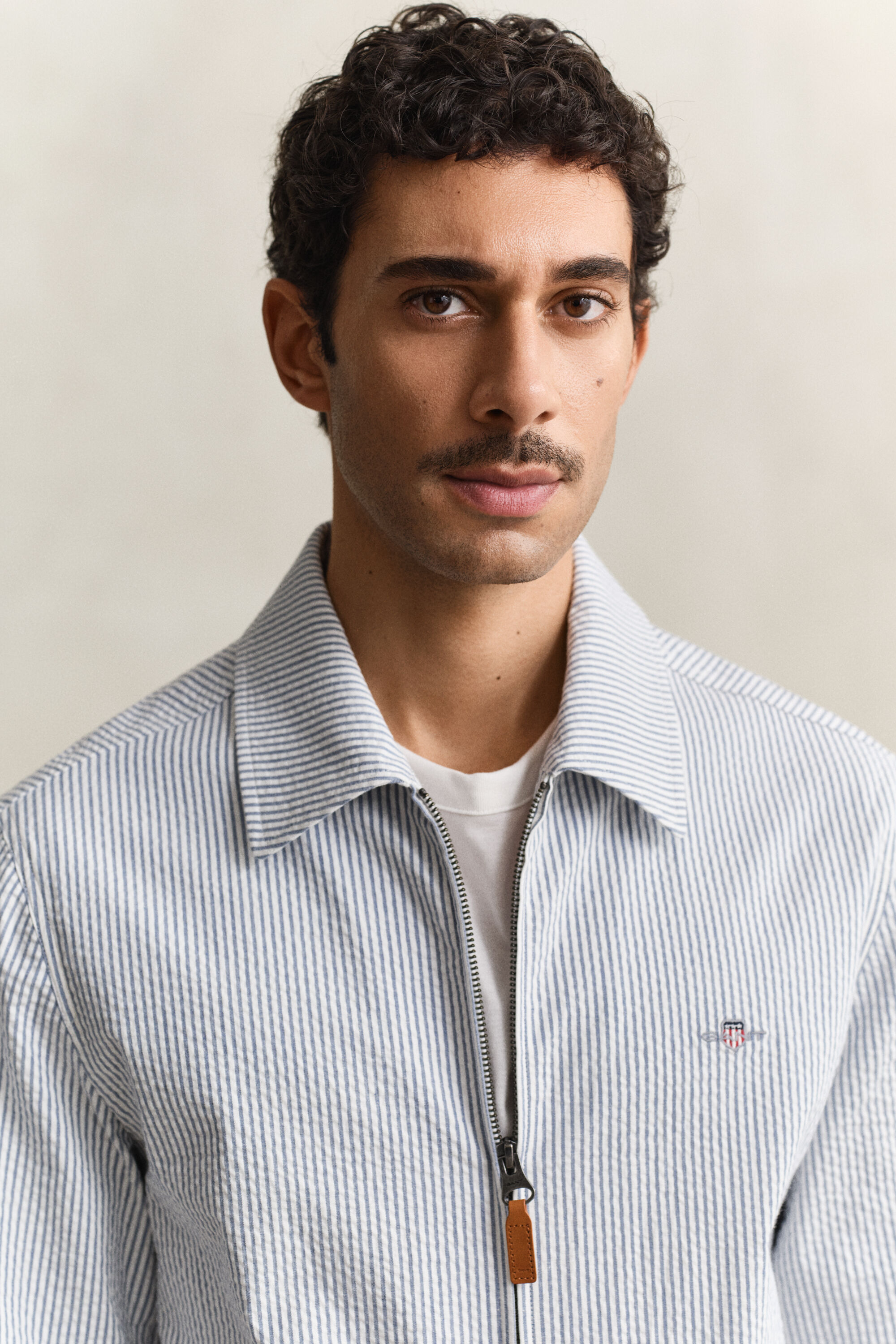 Veste Windcheater en seersucker