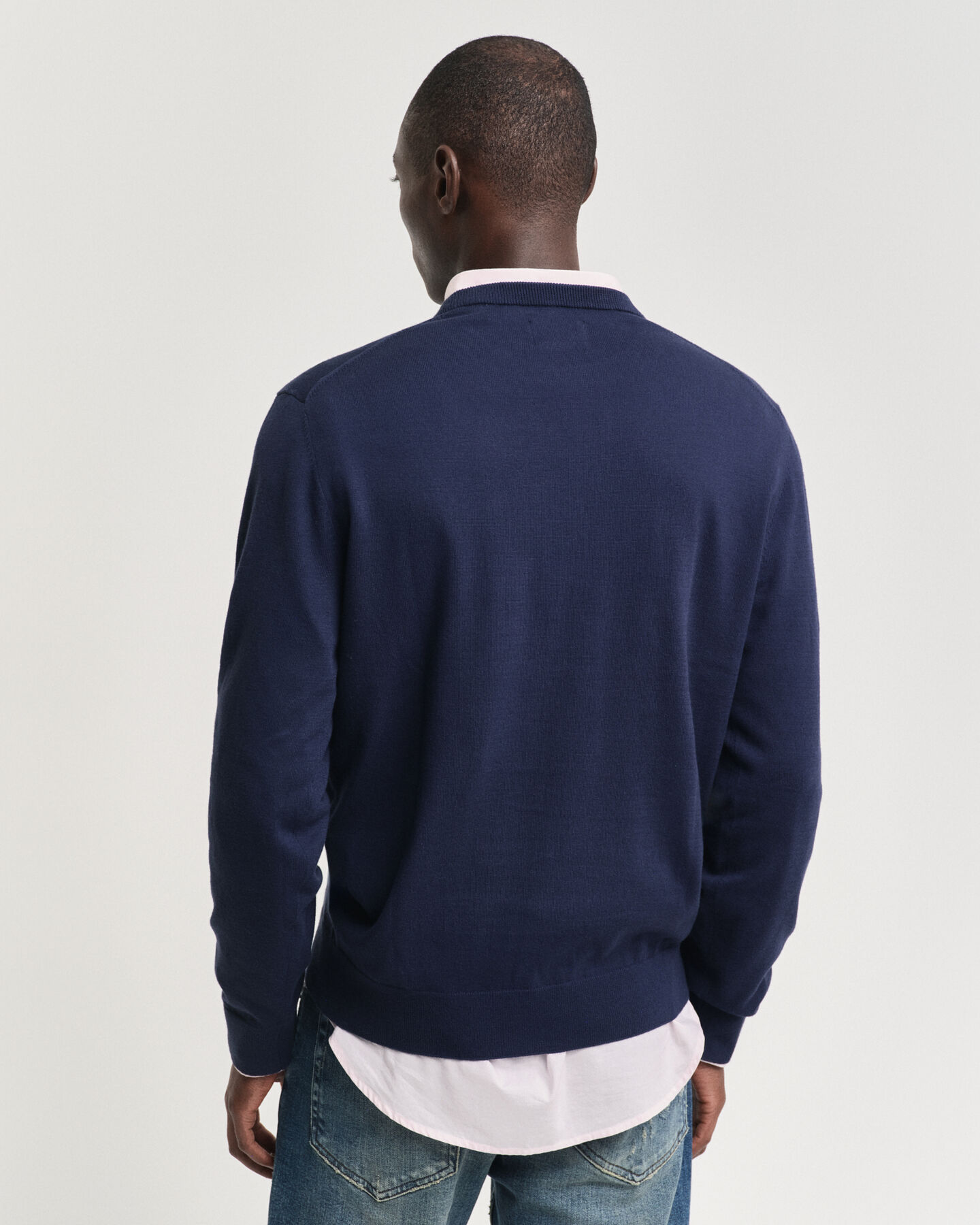 Pull ras du cou en coton Basic