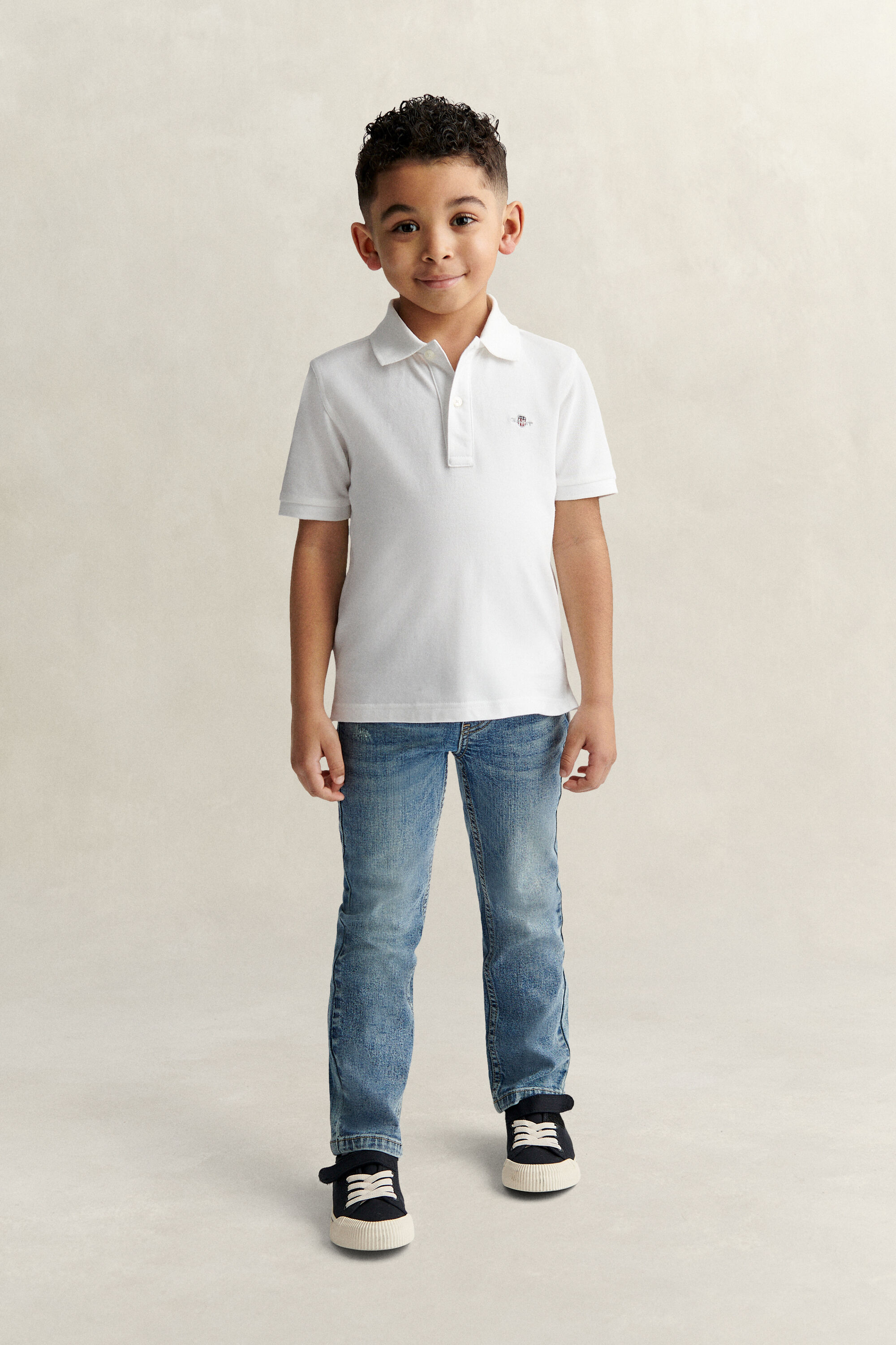 Polo en coton piqué Shield Enfant