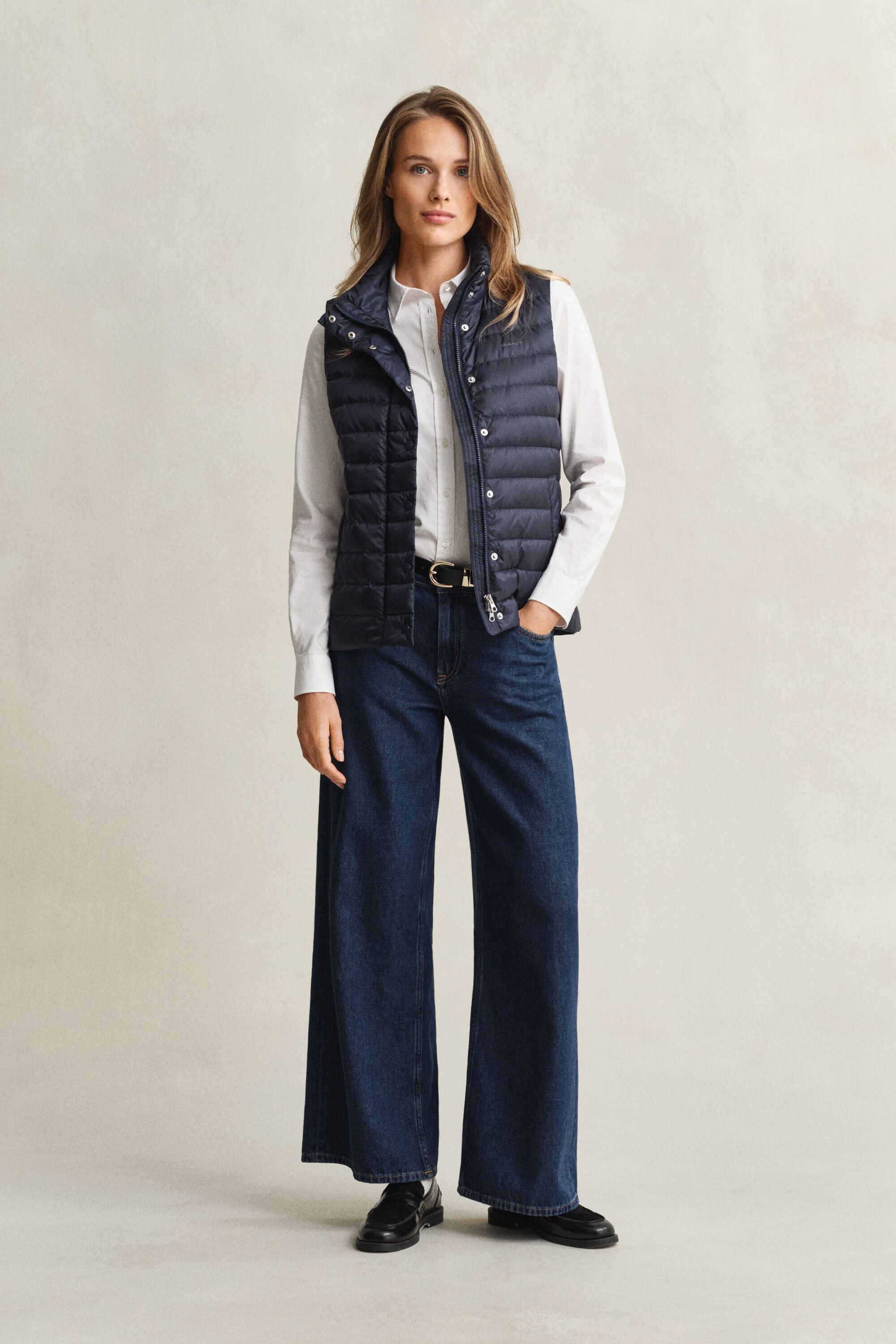 Doudoune sans manches légère en duvet