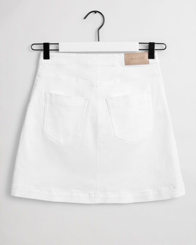 Jupe en serg&eacute; avec poches plaqu&eacute;es Teen Girls