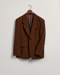 Veste blazer de costume ultra-ample en crêpe de laine