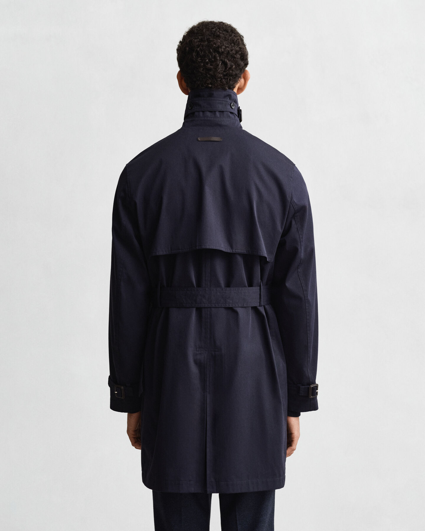 Trench-coat en coton mélangé