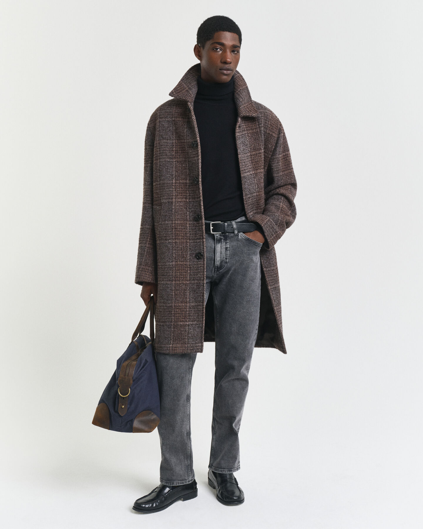 Jean regular fit noir délavé