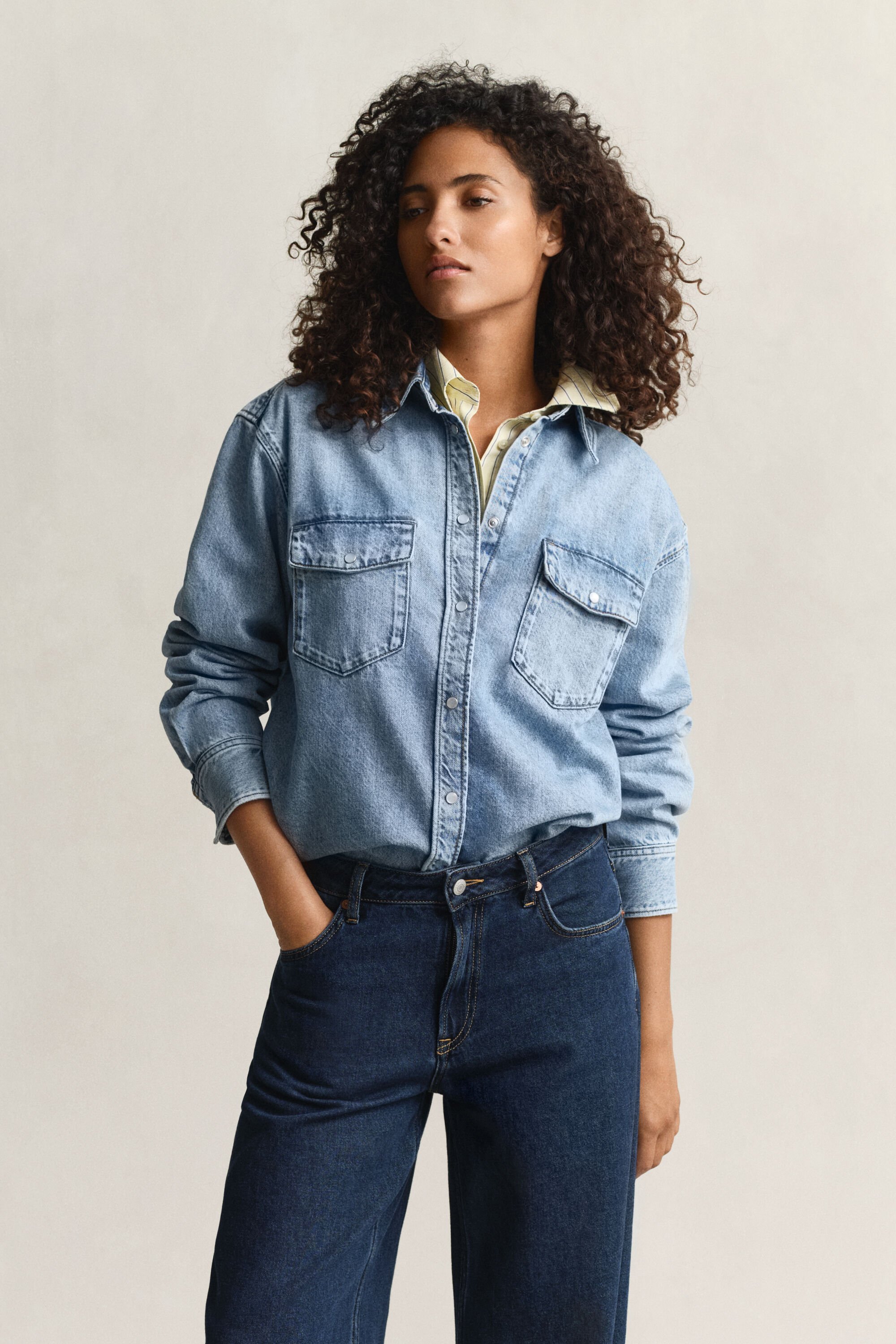 Relaxed Fit denim hemd
