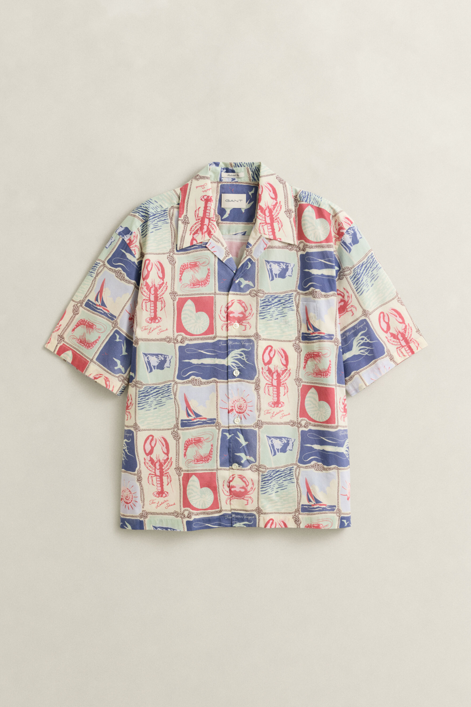 Chemise marine à manches courtes