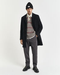 Pantalon chino coupe regular en sergé