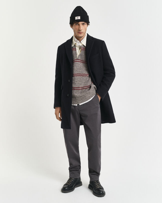 Pantalon chino coupe regular en sergé