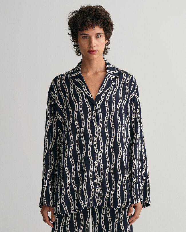Relaxed Fit Chain Print pyjamajasje