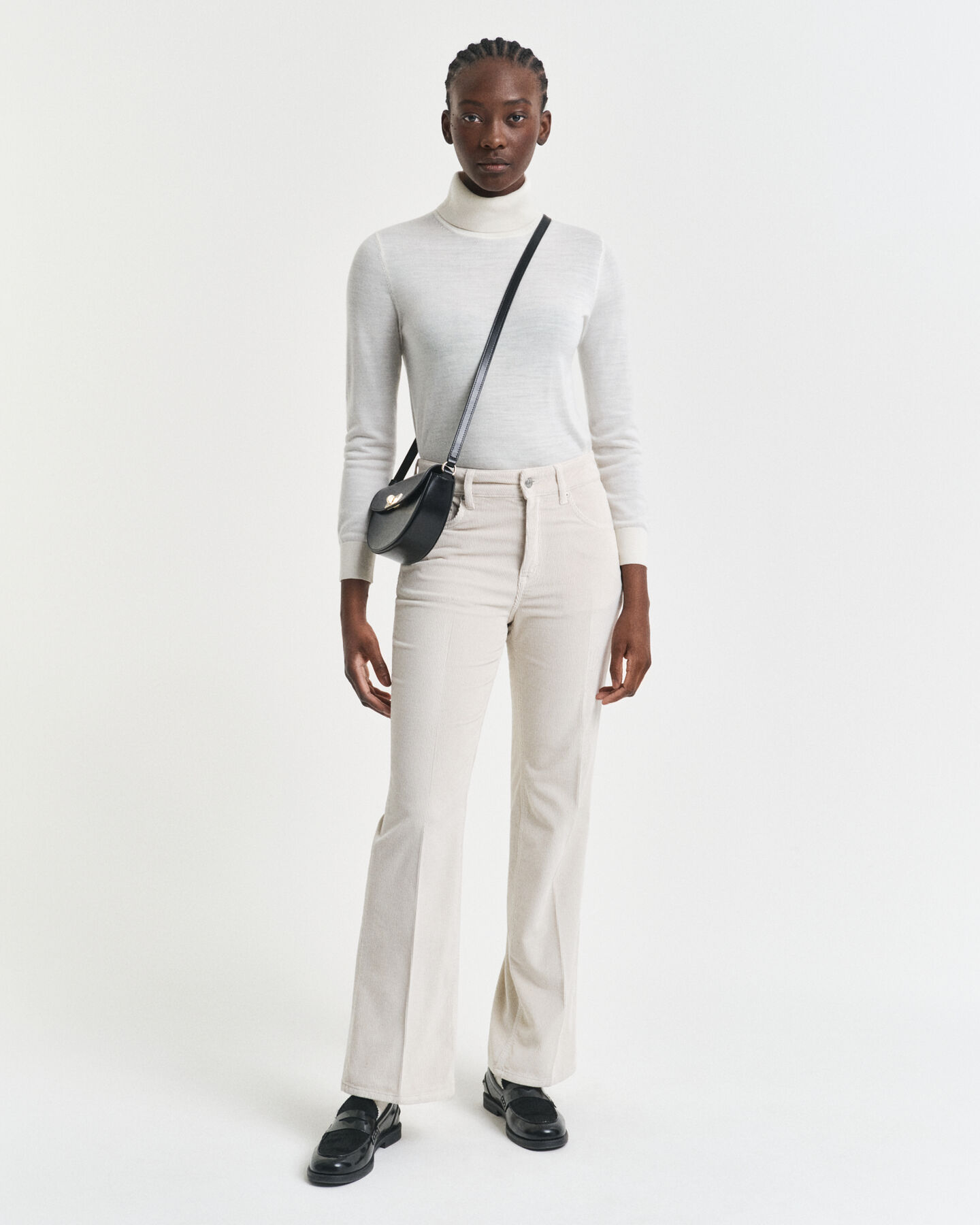 Jean évasé en velours côtelé