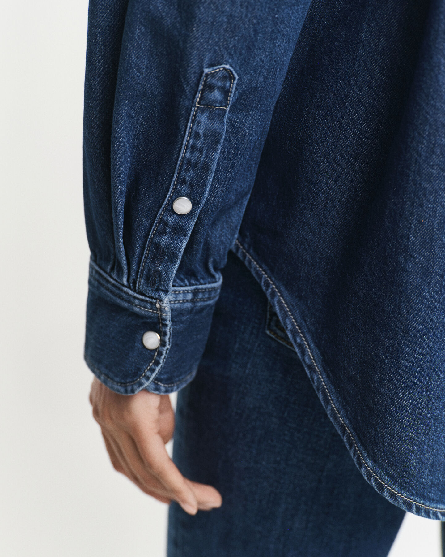 Relaxed Fit denim hemd met zak