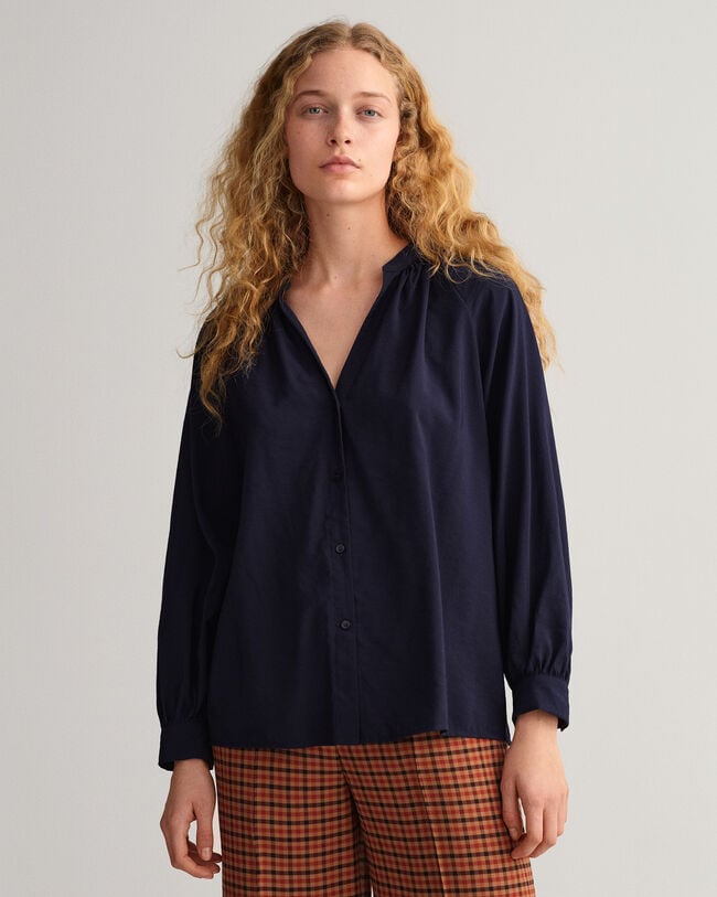 Chemisier à col droit