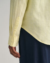 Regular Fit chambray hemd van linnen