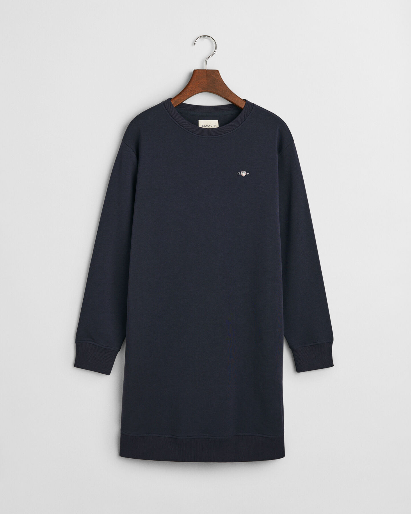 Robe sweat col rond avec écusson