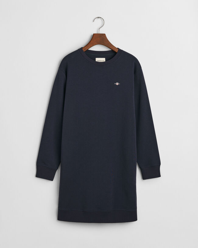 Robe sweat col rond avec écusson