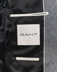 Veste de costume coupe slim en flanelle à chevrons