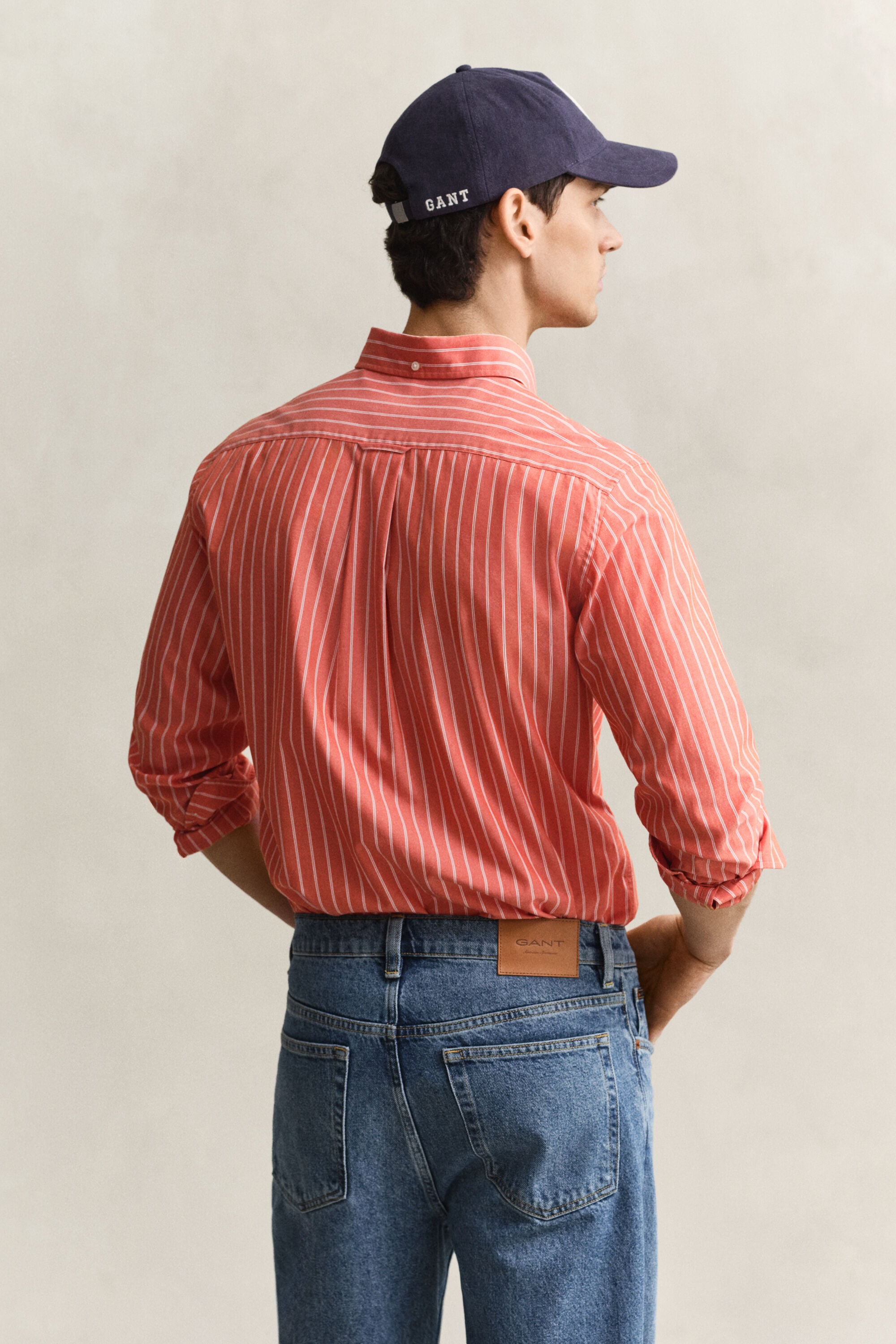 Chemise en popeline à rayures classique