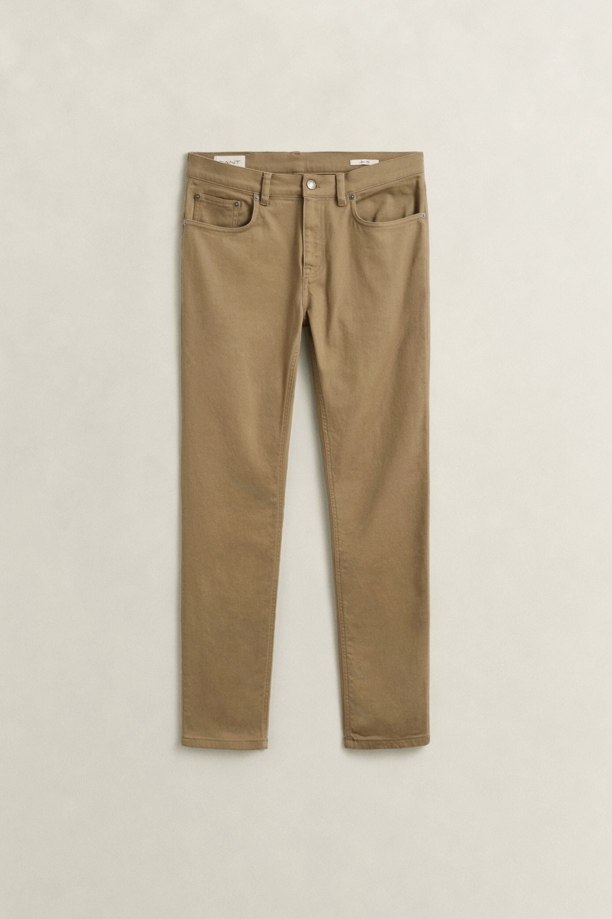 Slim Fit jeans van keperstof