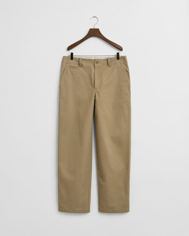 Relaxed Fit chino van katoenkeper