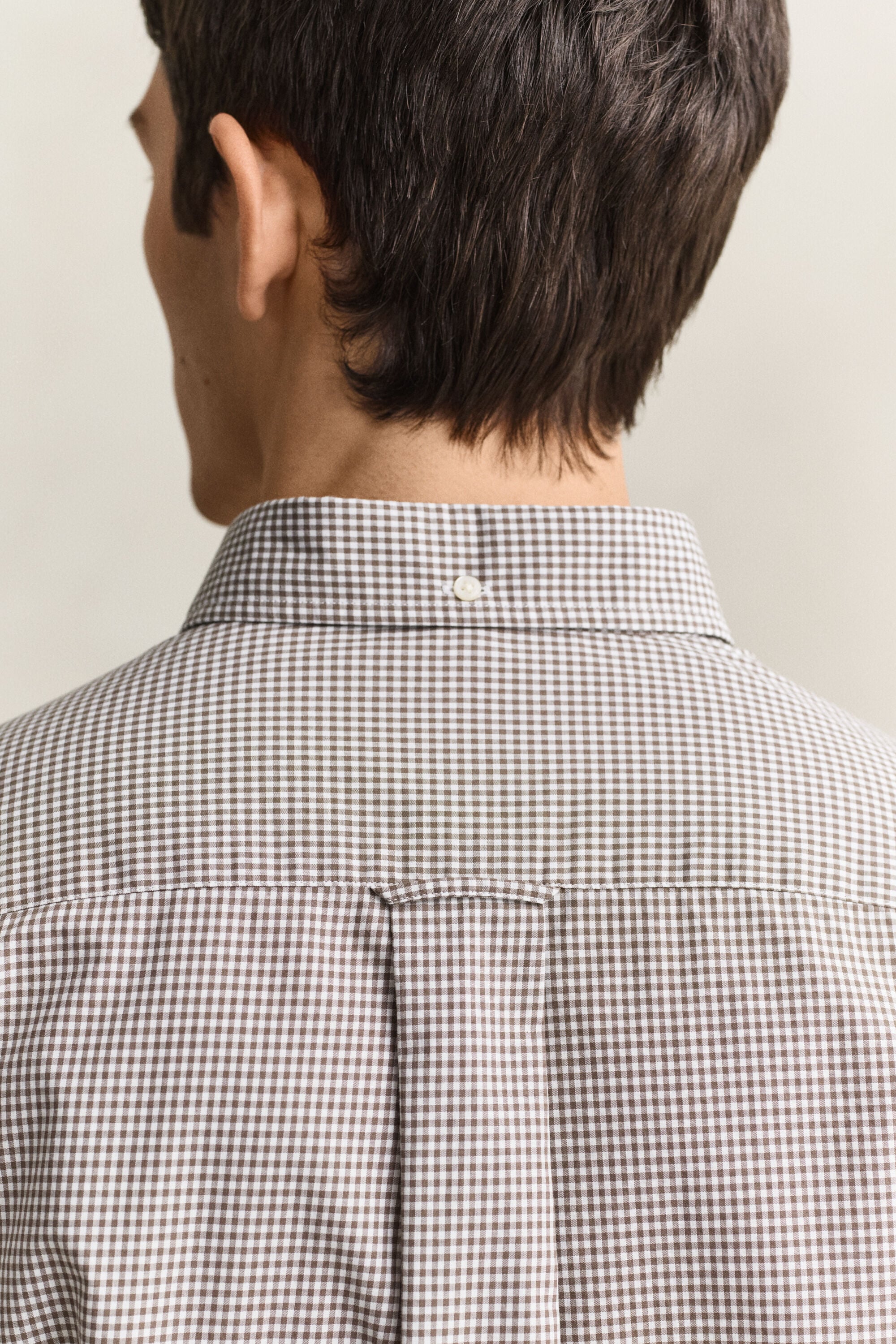Chemise vichy en popeline classique