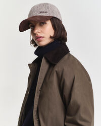 Casquette en laine texturée