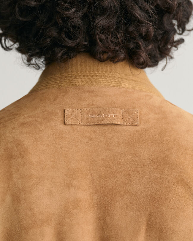 Blouson aviateur en daim