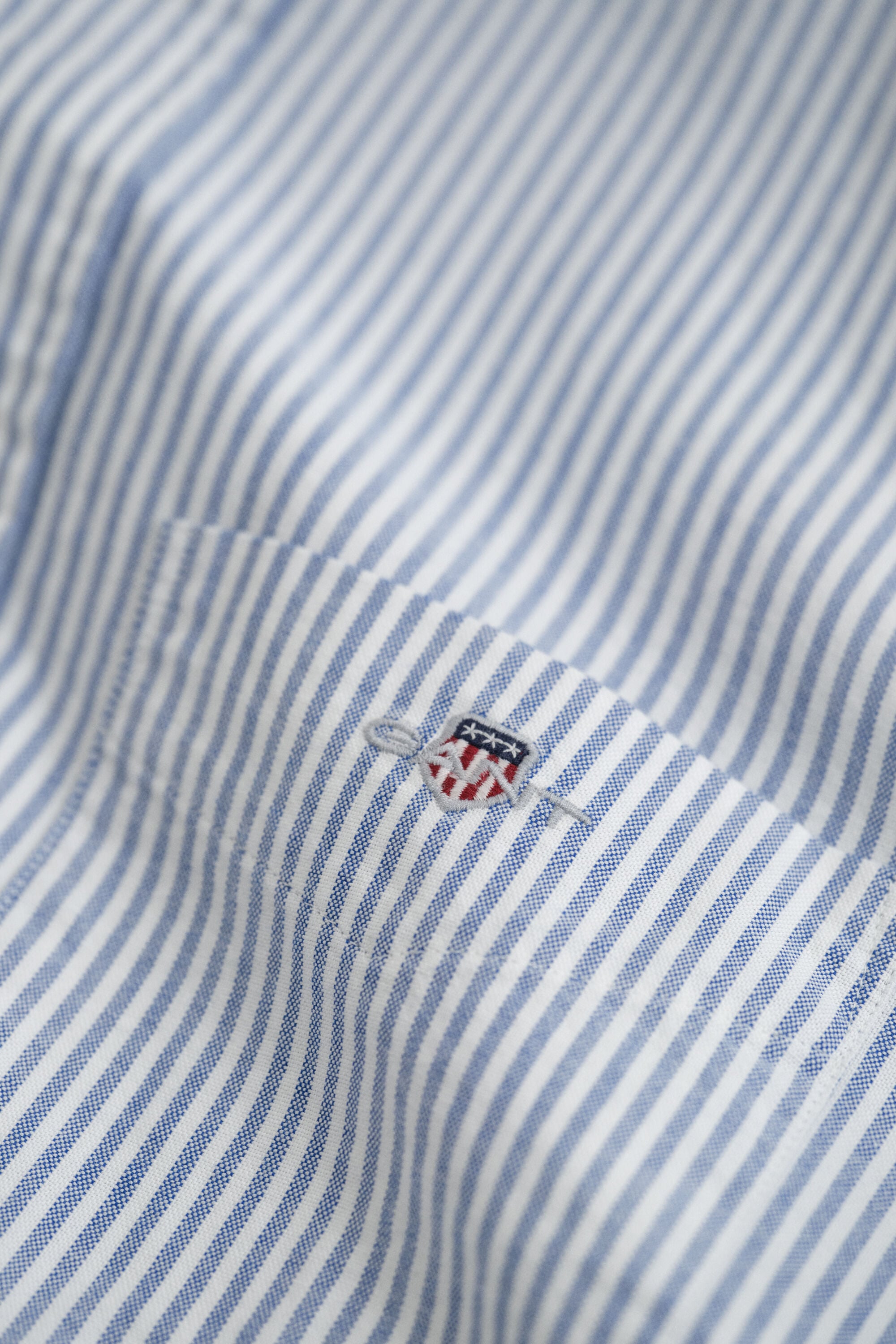 Chemise en coton Oxford regular classique à rayures