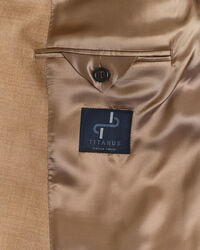 Veste blazer Club en flanelle camel