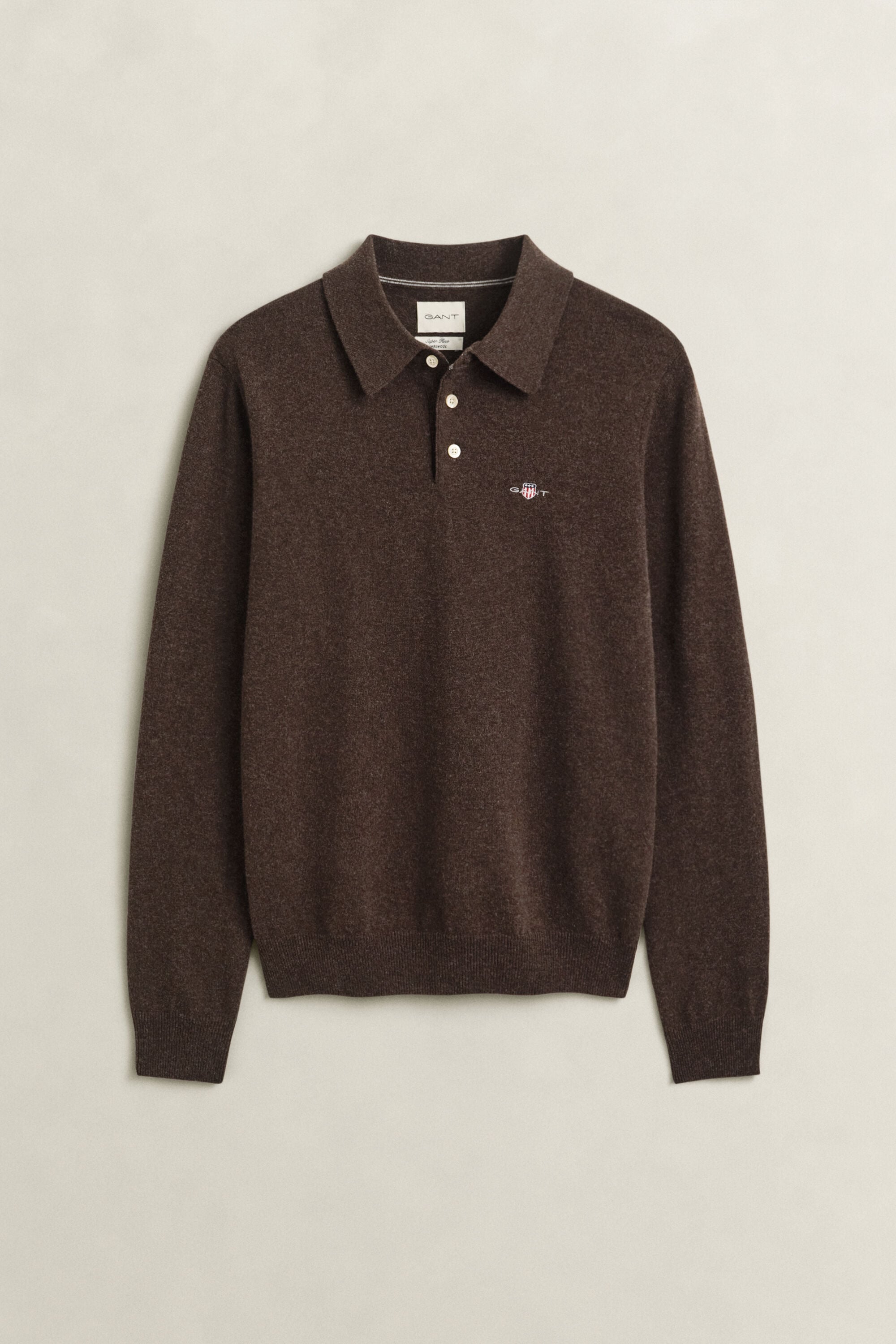 Pull polo en laine d'agneau ultrafine