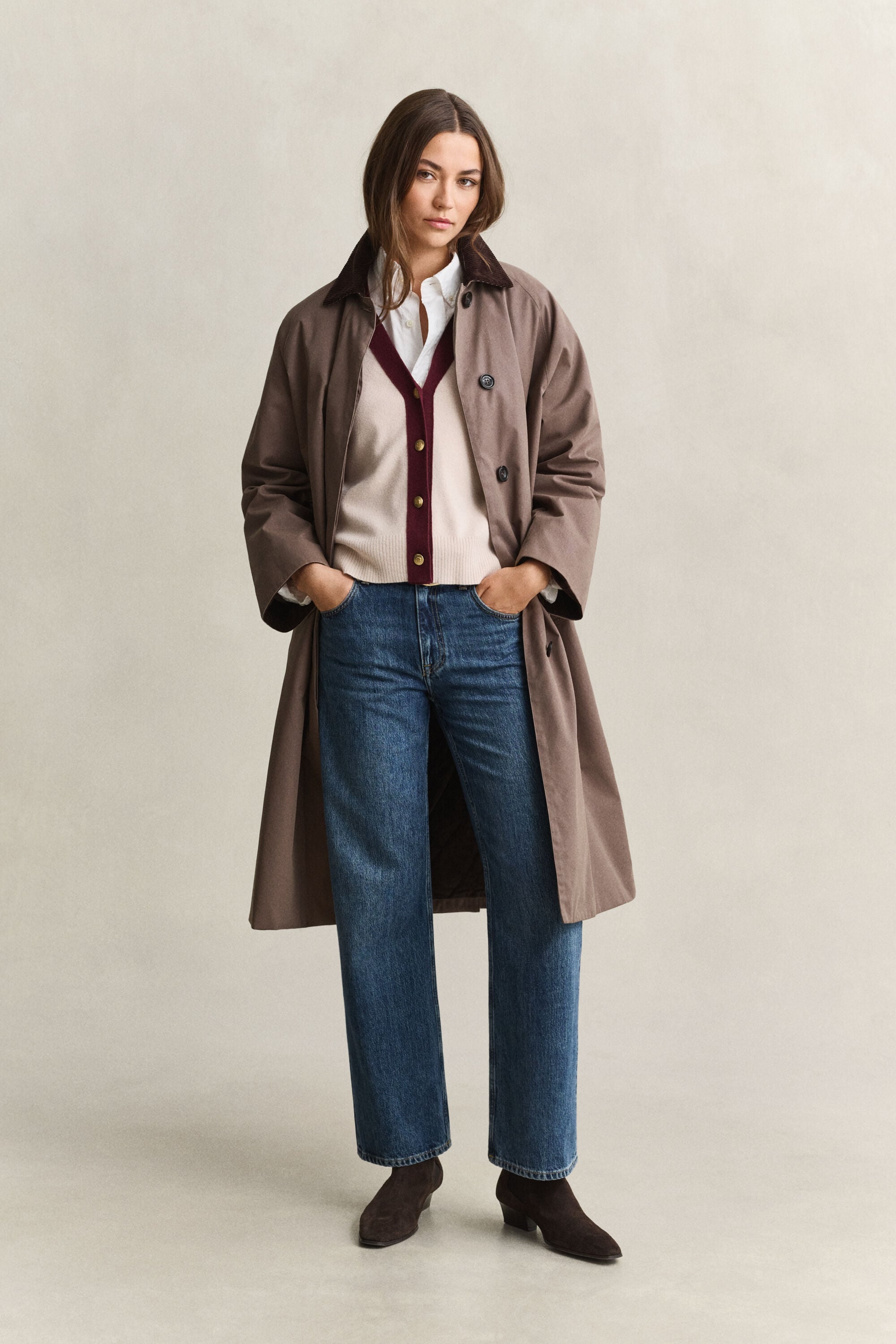 Cardigan de couleurs contrastées