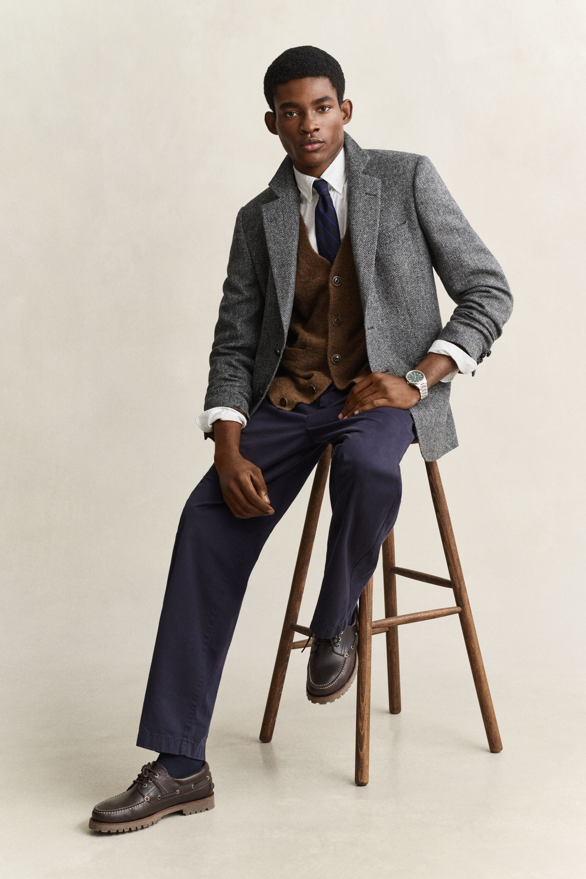 Veste blazer en tweed Gant x Yale