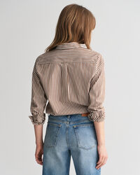 Regular Fit Classic hemd met strepen van poplin