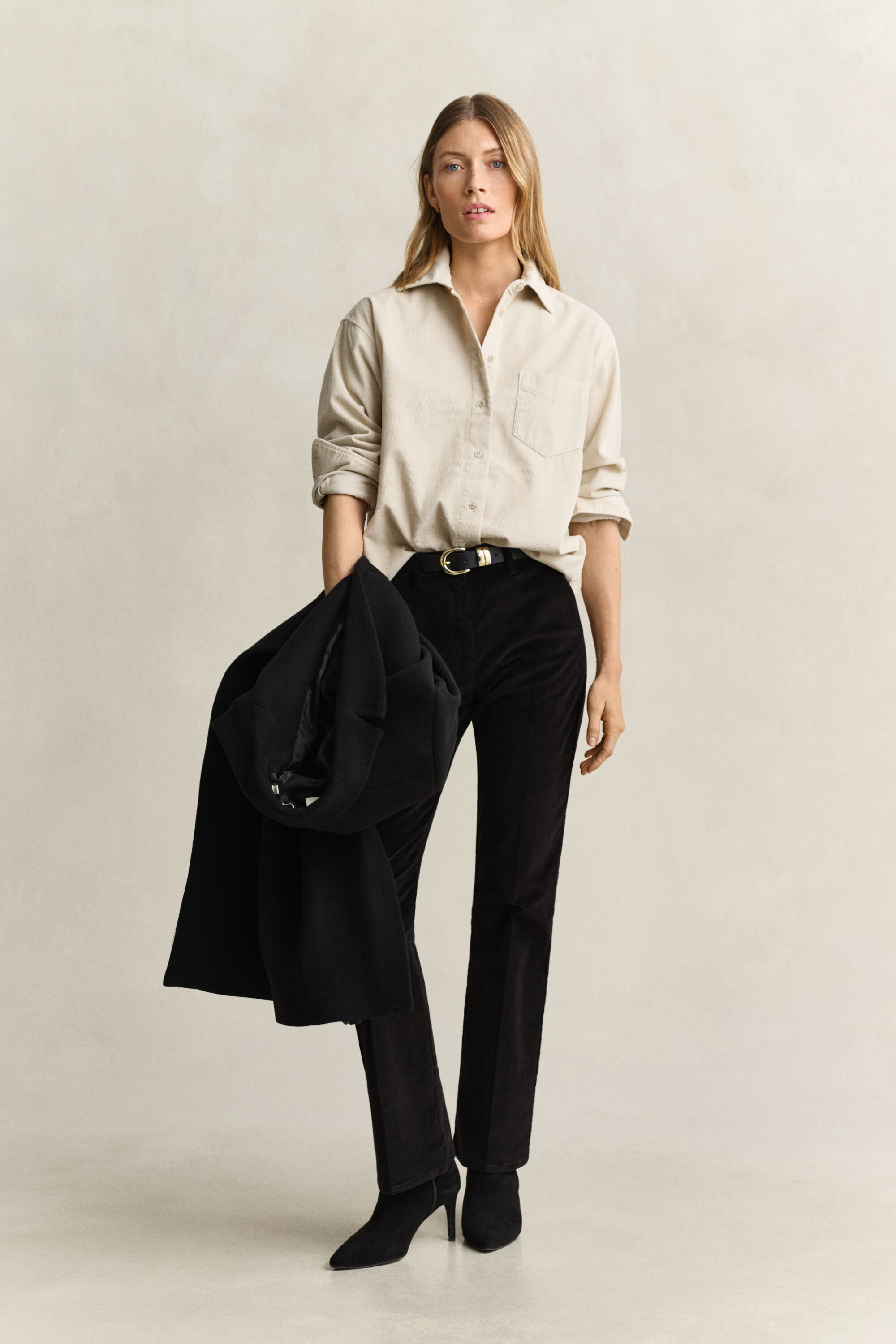 Relaxed corduroy hemd