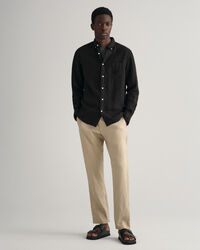 Regular Fit speciaal geverfd linnen hemd