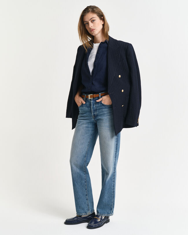 Chemise regular fit en lin