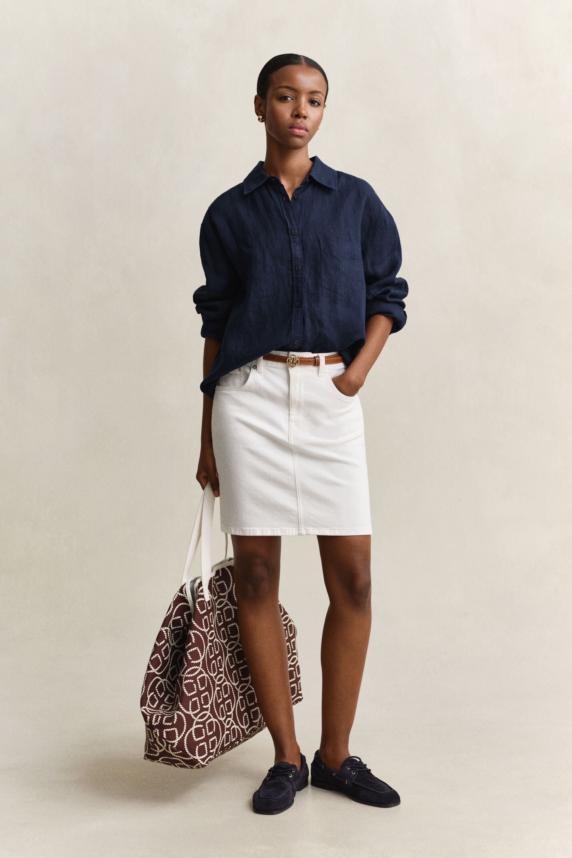 Chemise relaxed fit en lin